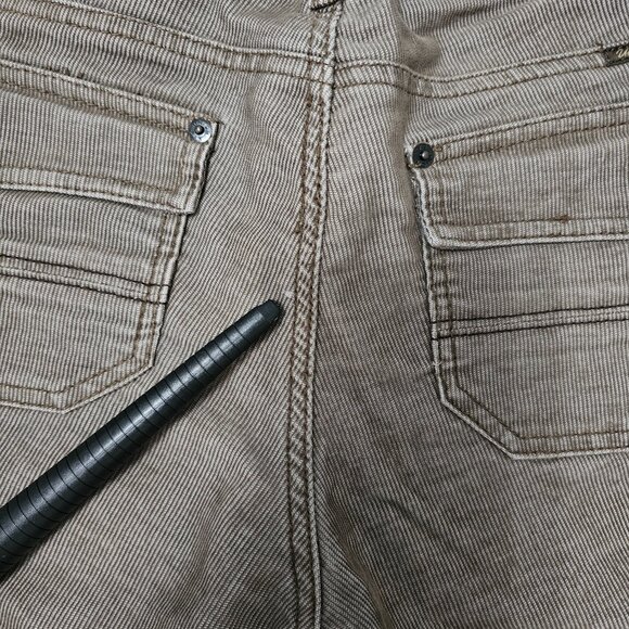 Unionbay Brown Micro-Corduroy Utility Pants Low Rise Y2K Gorpcore Size 9 - Picture 7 of 10